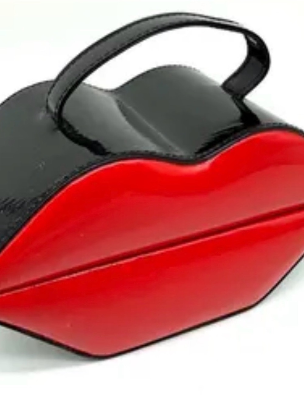 NWT!! ❤️🖤 Stylish Red & Black Lip-Shaped Jewelry Box